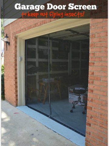 5. Garage Door Screen With Zipper