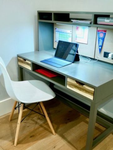6. DIY Childs Desk With Hutch