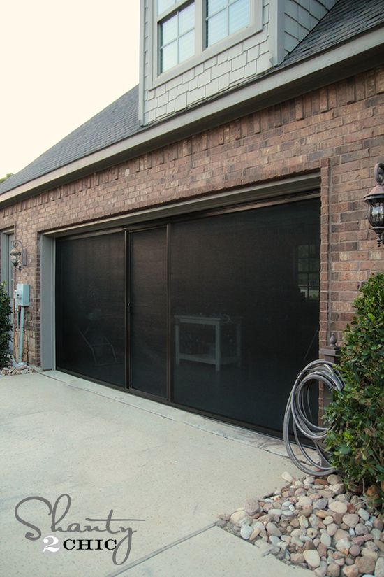 6. DIY Garage Door Screen