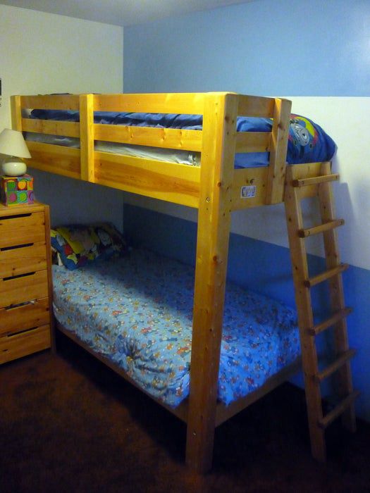 6. One-Legged Bunk Bed Ladder Build