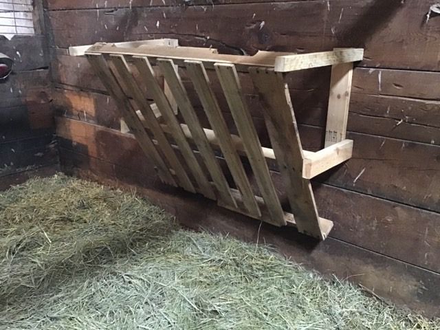 6. Wall-Mounted Goat Hay Feeder