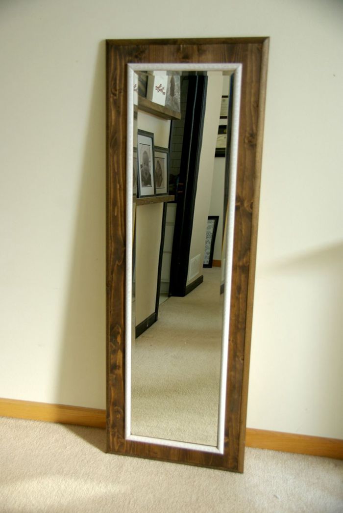 8. DIY Floor Mirror Frame