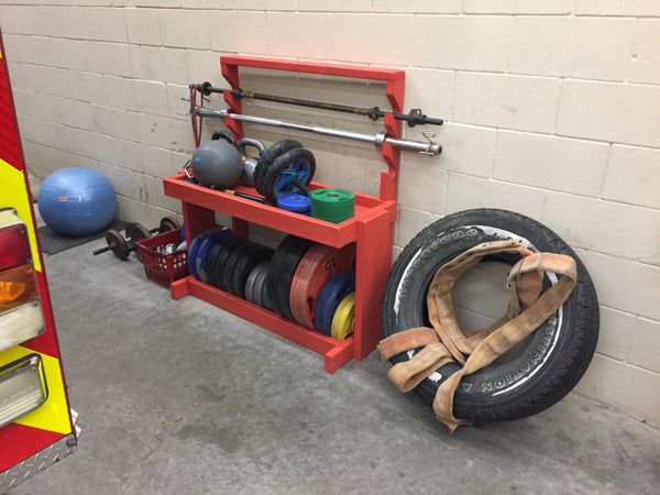 8. Weight And Barbell Storage Rack