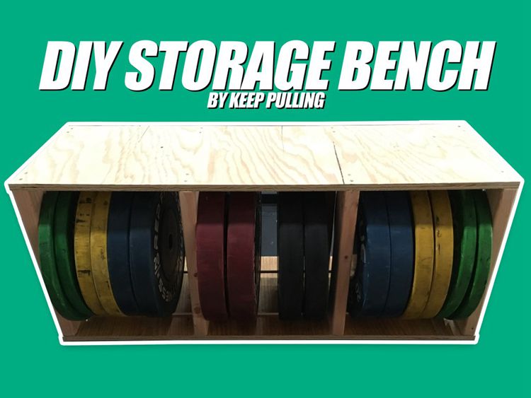 14. DIY Storage Bench