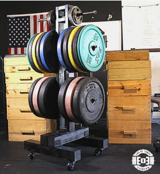 15. Easy Bumper Plate Storage