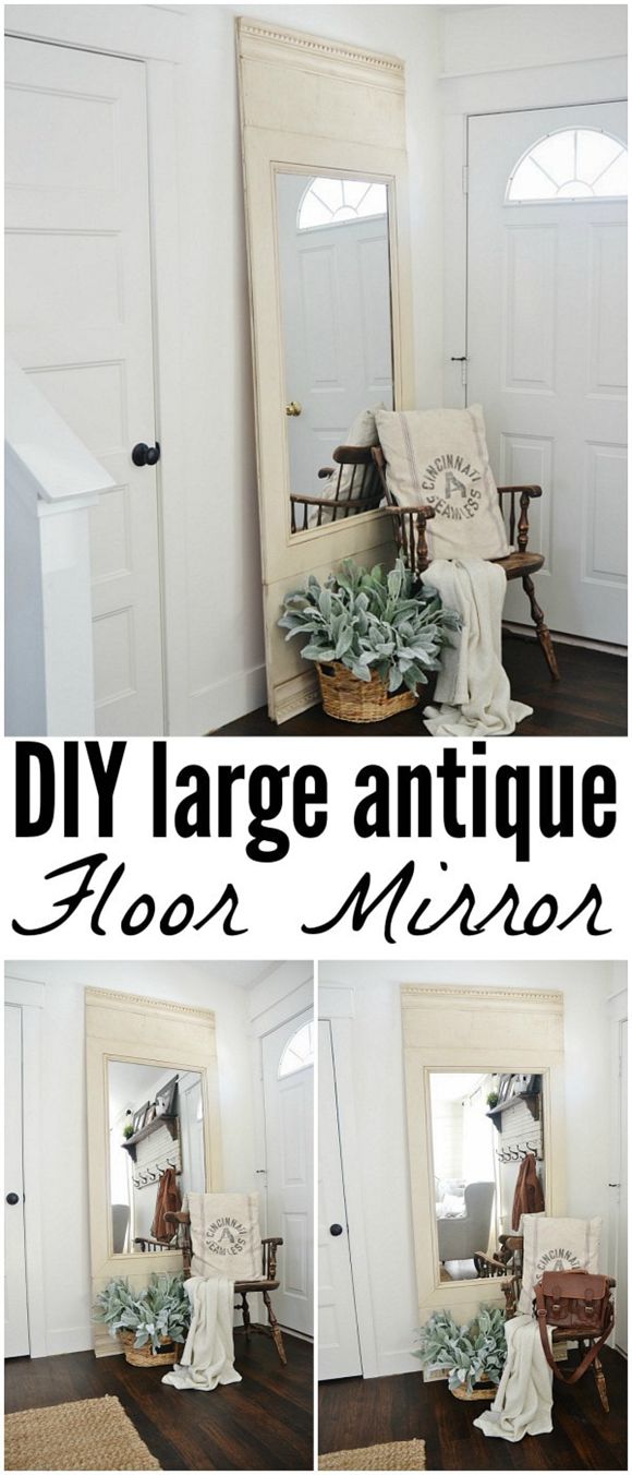 25 Diy Floor Mirror Projects How To, Diy Glam Floor Mirror