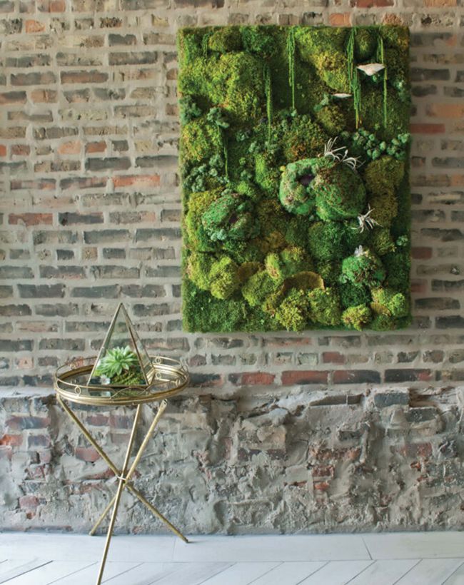 22. DIY Moss Wall Art