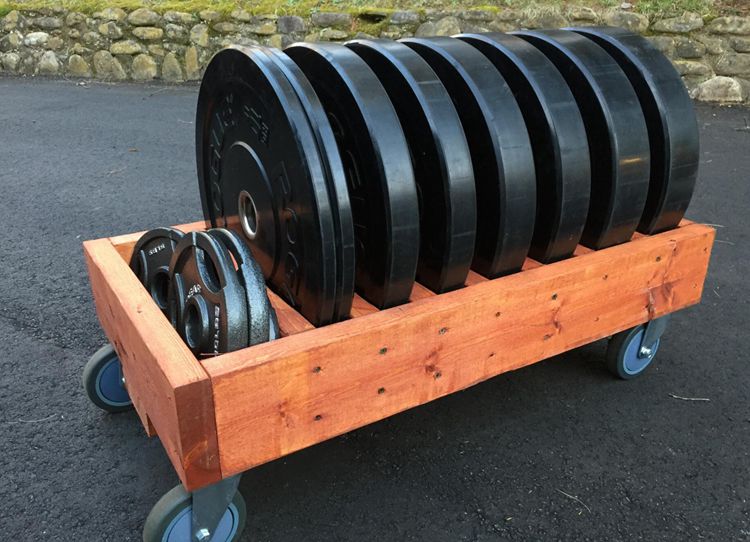 8. Mobile Bumper Plate Storage