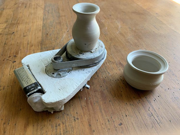 8. Pocket-Sized Pottery Wheel