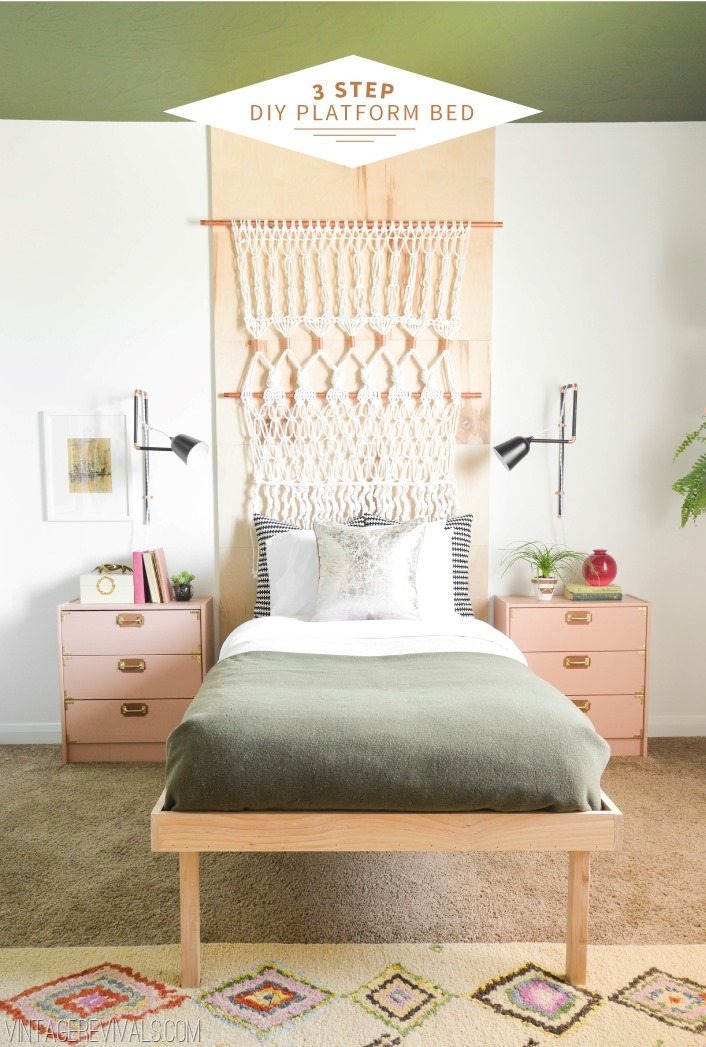 DIY Platform Bed (In Just 3 Steps!)