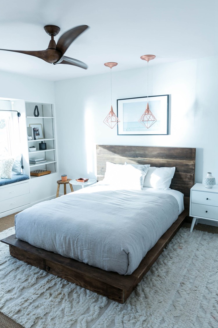 DIY Reclaimed Wood Platform Bed Frame