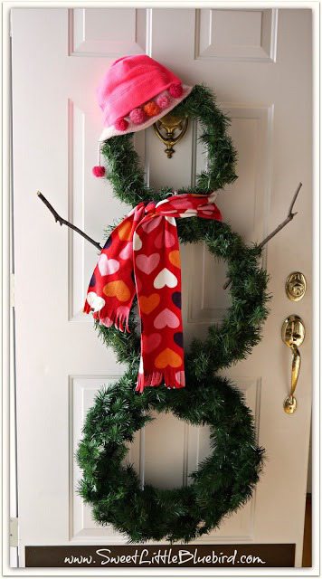 103. Snowman Door Wreath