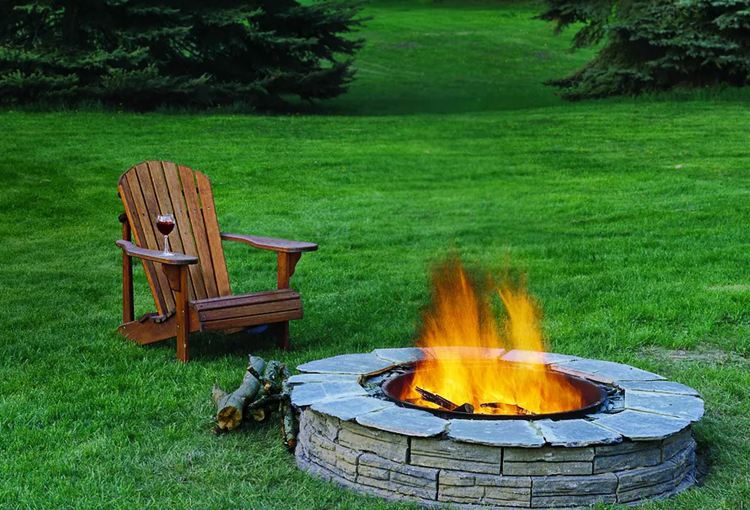 12. Simple Block Fire Pit