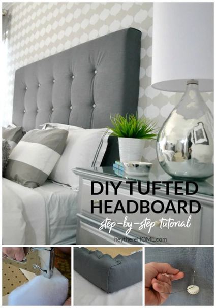 14. Tufted Upholstered Headboard