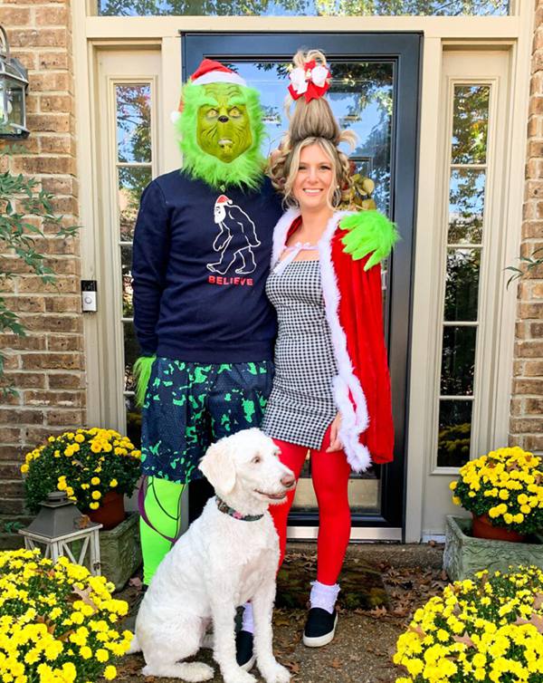 2. Cindy Lou Who and the Grinch Couples Costume