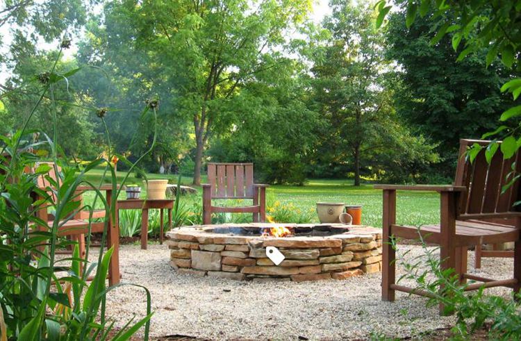 2. Stack Stone Fire Pit