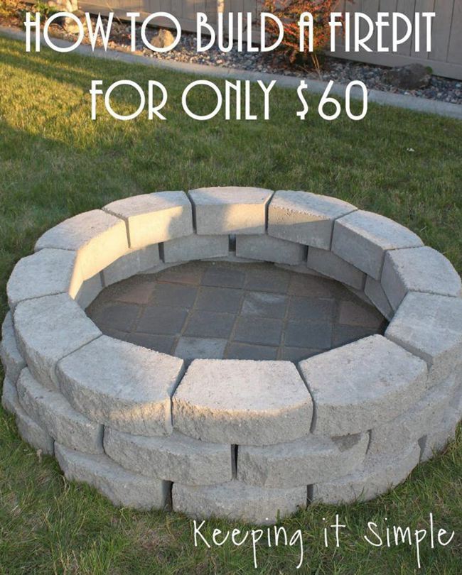 85 Diy Fire Pits You Can Build Easily, How To Build Backyard Fire Pit