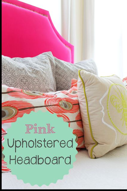 35. Pink Decorated Headboard