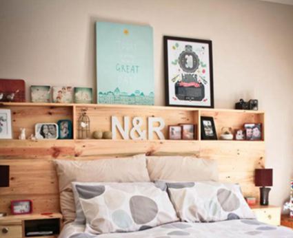 39. Shelf-inspired Headboard