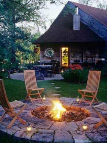 43. In-the-ground Fire Pit with Patio