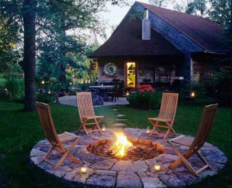 43. In-the-ground Fire Pit with Patio