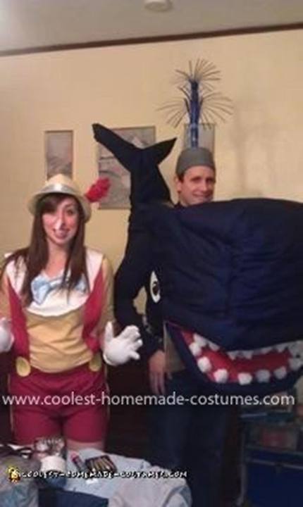 43. Pinocchio and Whale Halloween Costumes