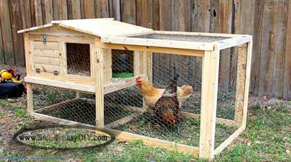 43. Simply Easy Small Chicken Coop