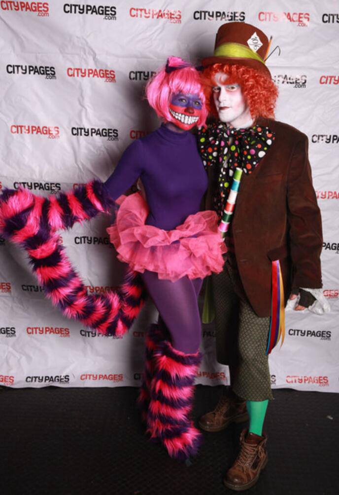 53. Cheshire Cat and Mad Hatter Costumes