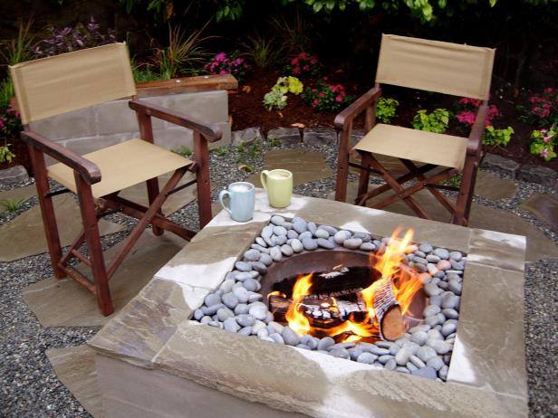 54. Modern Looking Fire Pit