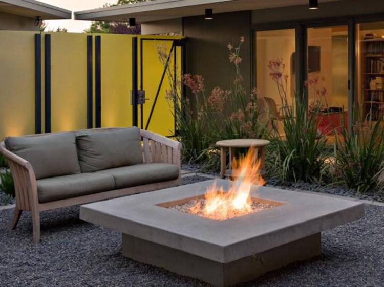 56. Wide Slab Fire Pit