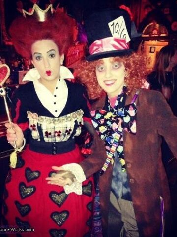 59. Queen of Hearts and Mad Hatter Costumes