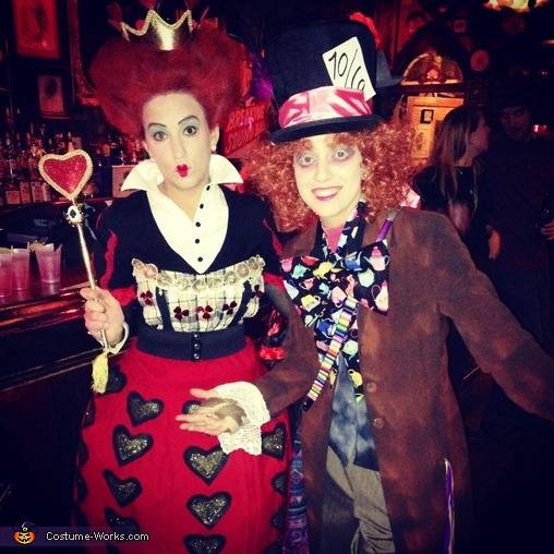 59. Queen of Hearts and Mad Hatter Costumes