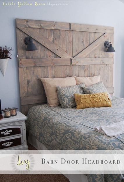 6. Barn Door Headboard