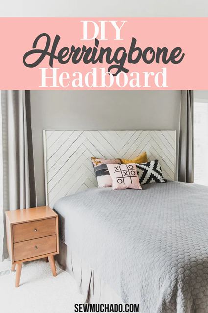 62. Herringbone Headboard