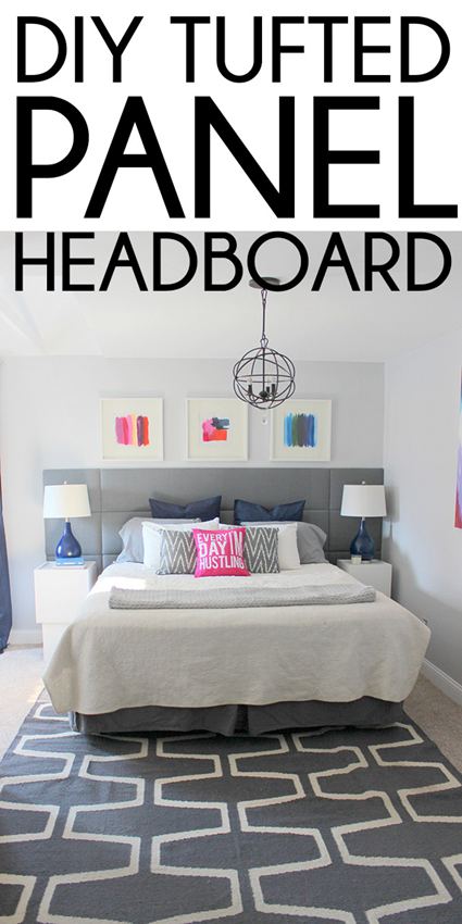 7. Beautiful Tufted Panel Headboard