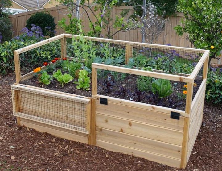 7. Raised Bed that Keeps Animals Out