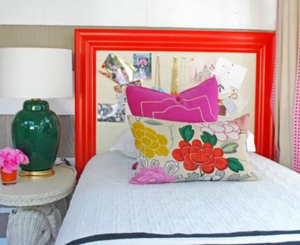 72. Framed Bulletin Board Headboard