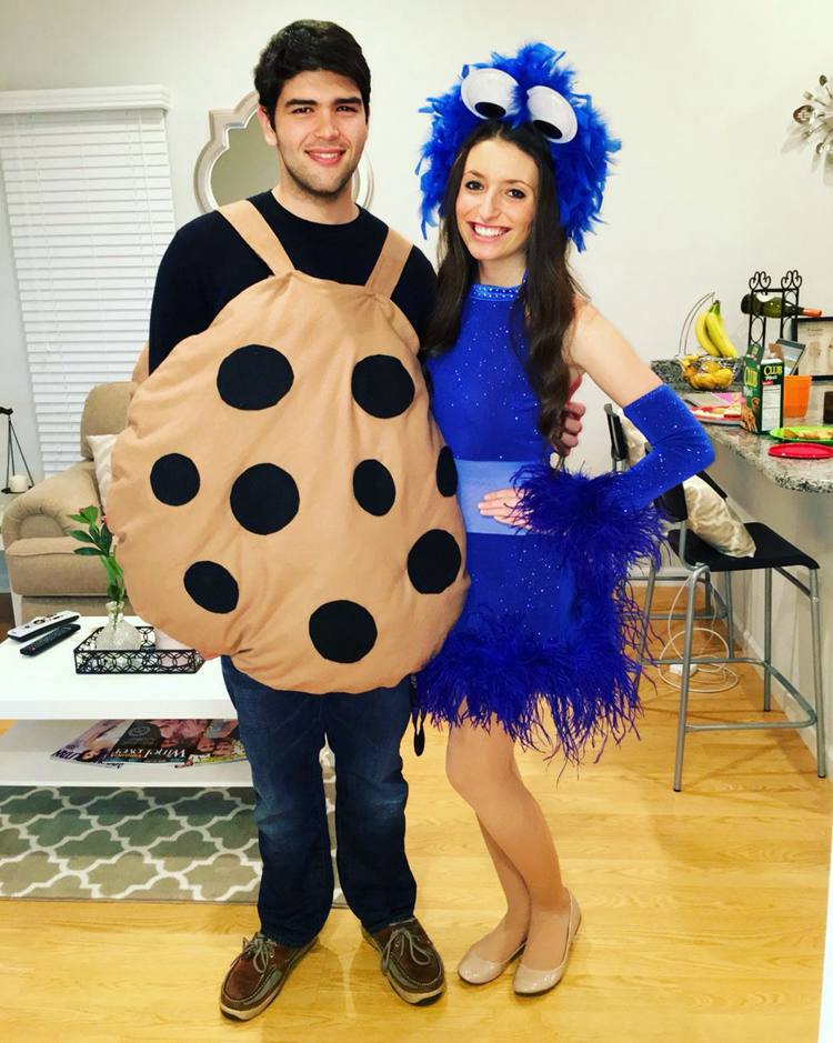 8. Cookie and Cookie Monster Costumes