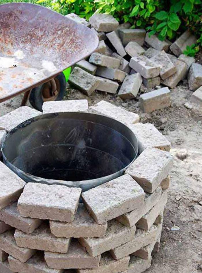 8. Fancy Stone Fire Pit