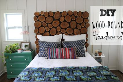 8. Round Wood Headboard