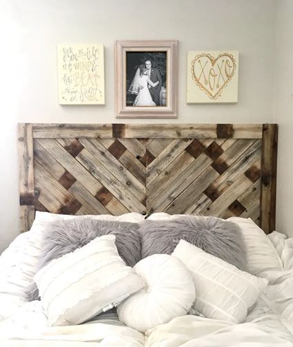 81. Headboard From Pallet Wood