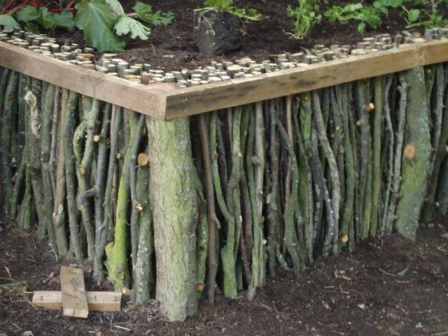 85. Natural Wood Garden Bed