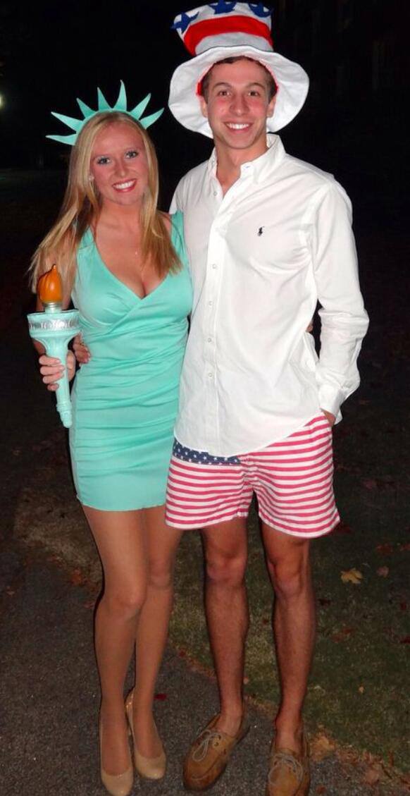 87. Lady Liberty and Uncle Sam Costume