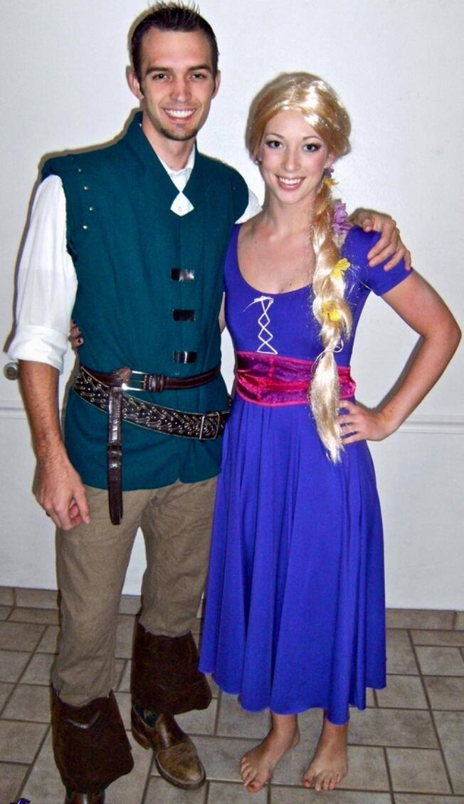 88. Rapunzel and Flynn Rider couple Costume