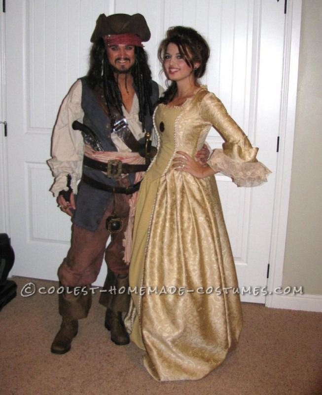 11. Jack Sparrow and Elizabeth Swann Costume
