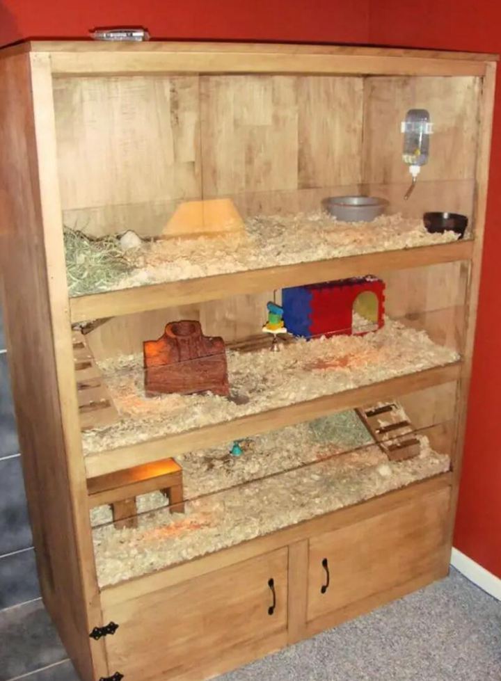 26. Shelf-Like Guinea Pig Cage