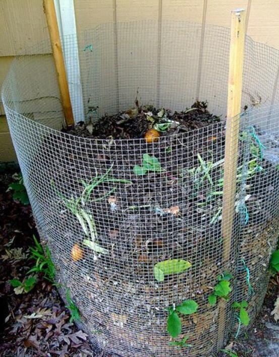 36. Chicken Wire Compost Bin
