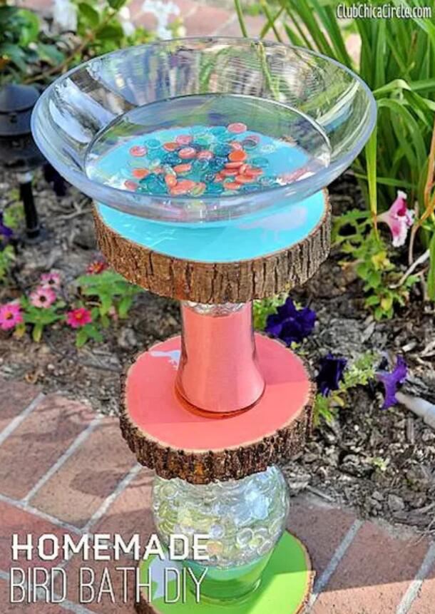 7. One-of-a-kind Bird Bath