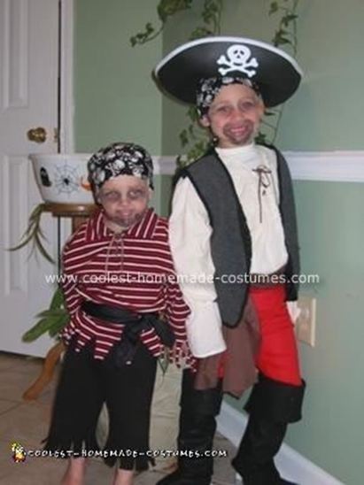 70. Homemade Pirates Costume for the Boys